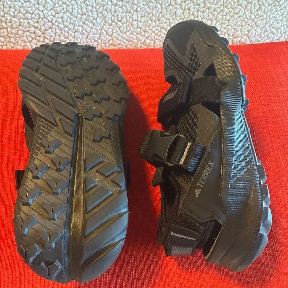 Adidas Terrex Hydroterra AT Sandals Core Black Gray  Men Size 6